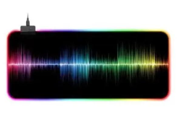 Коврик для мыши с RGB подсветкой компьютерный 80х30 см (1617053190)