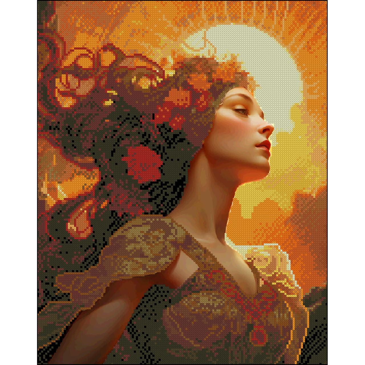 Алмазная мозаика Strateg Амазонка без подрамника 40х50 см (ZAV4050-8)