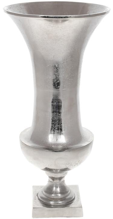 Ваза декоративна металева Erida 23х49 см Срібний (BD-438-143)