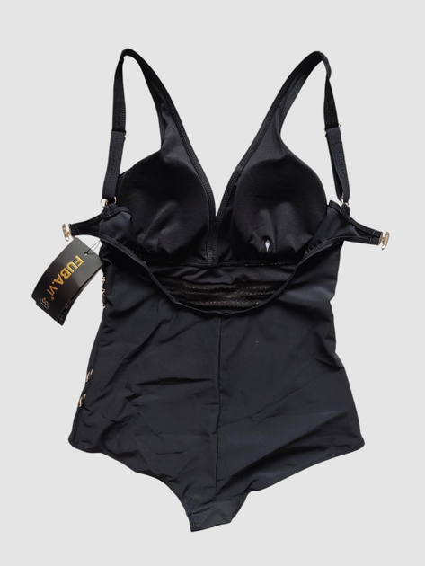 Купальник женский слитный Fuba.vi ZC24042k с мягкой чашкой р. 52 Черный/Бежевый - фото 2