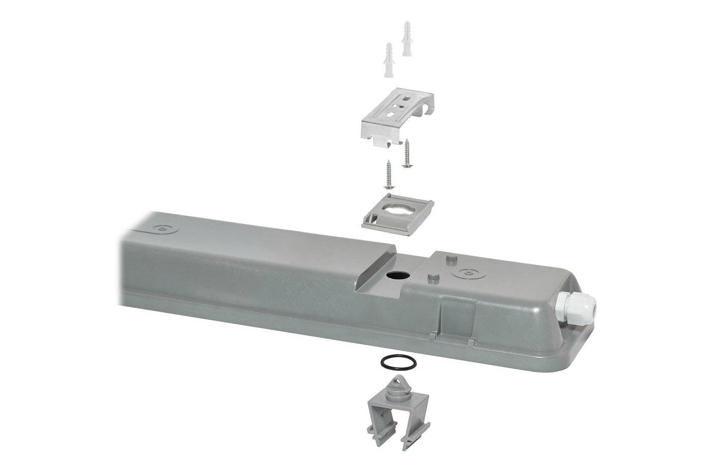 Светильник светодиодный Delux PC 7 LED IP65 G13 промышленный без ламп 2х600 мм (14584314) - фото 3