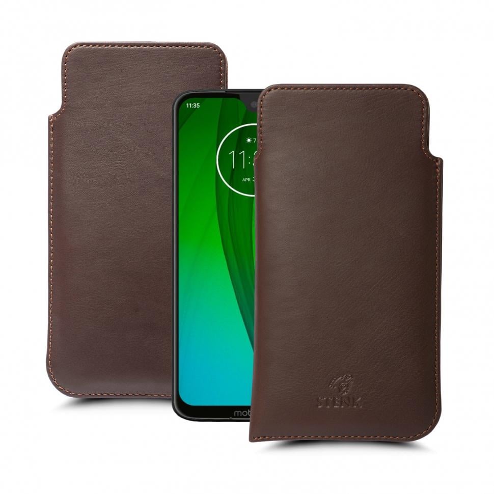 Футляр Stenk Elegance для Motorola Moto G7 Коричневый (64212)