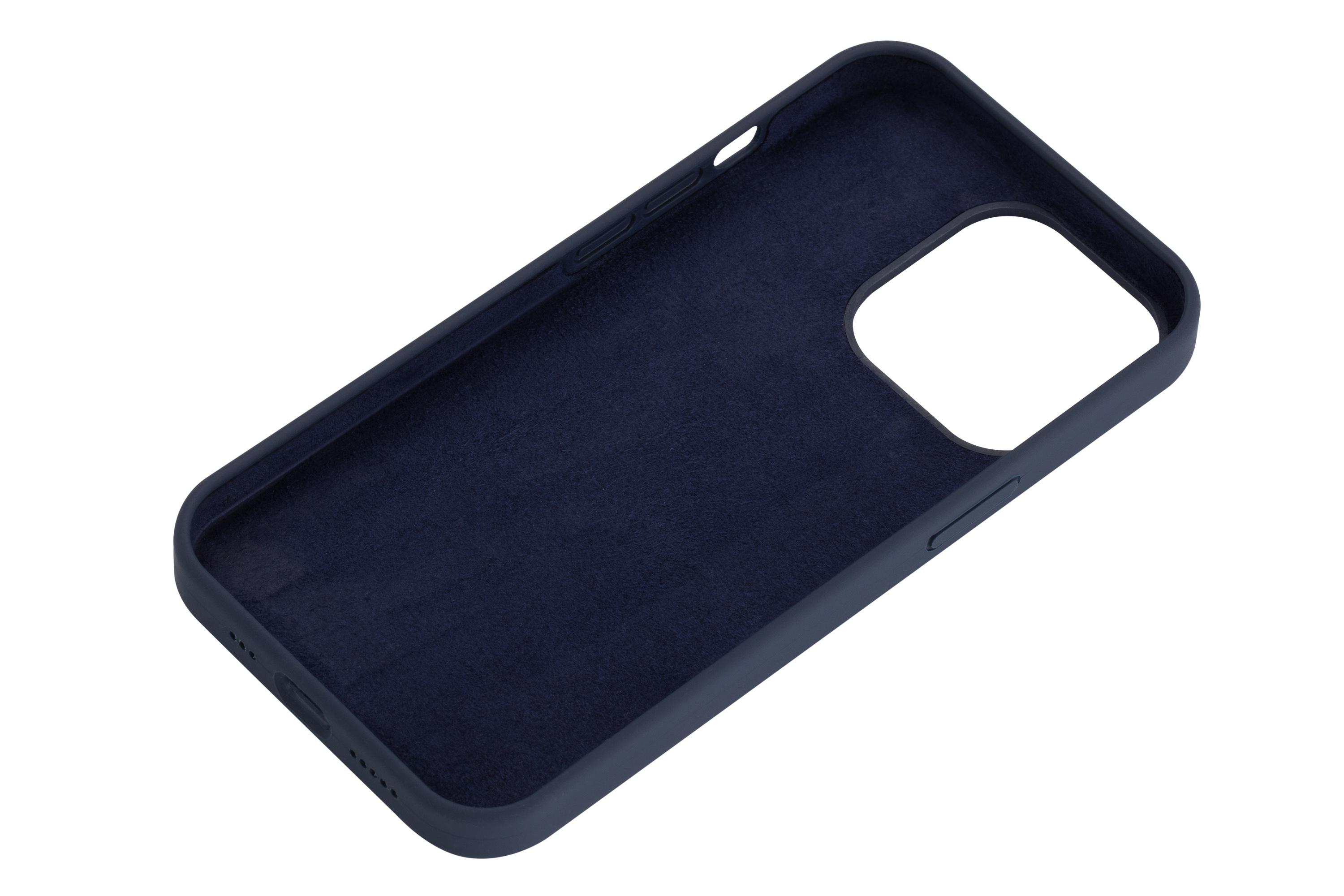 Чехол-бампер для телефона 2E Basic Liquid Silicone iPhone 13 Pro Midnight Blue (2E-IPH-13PR-OCLS-MB) - фото 2