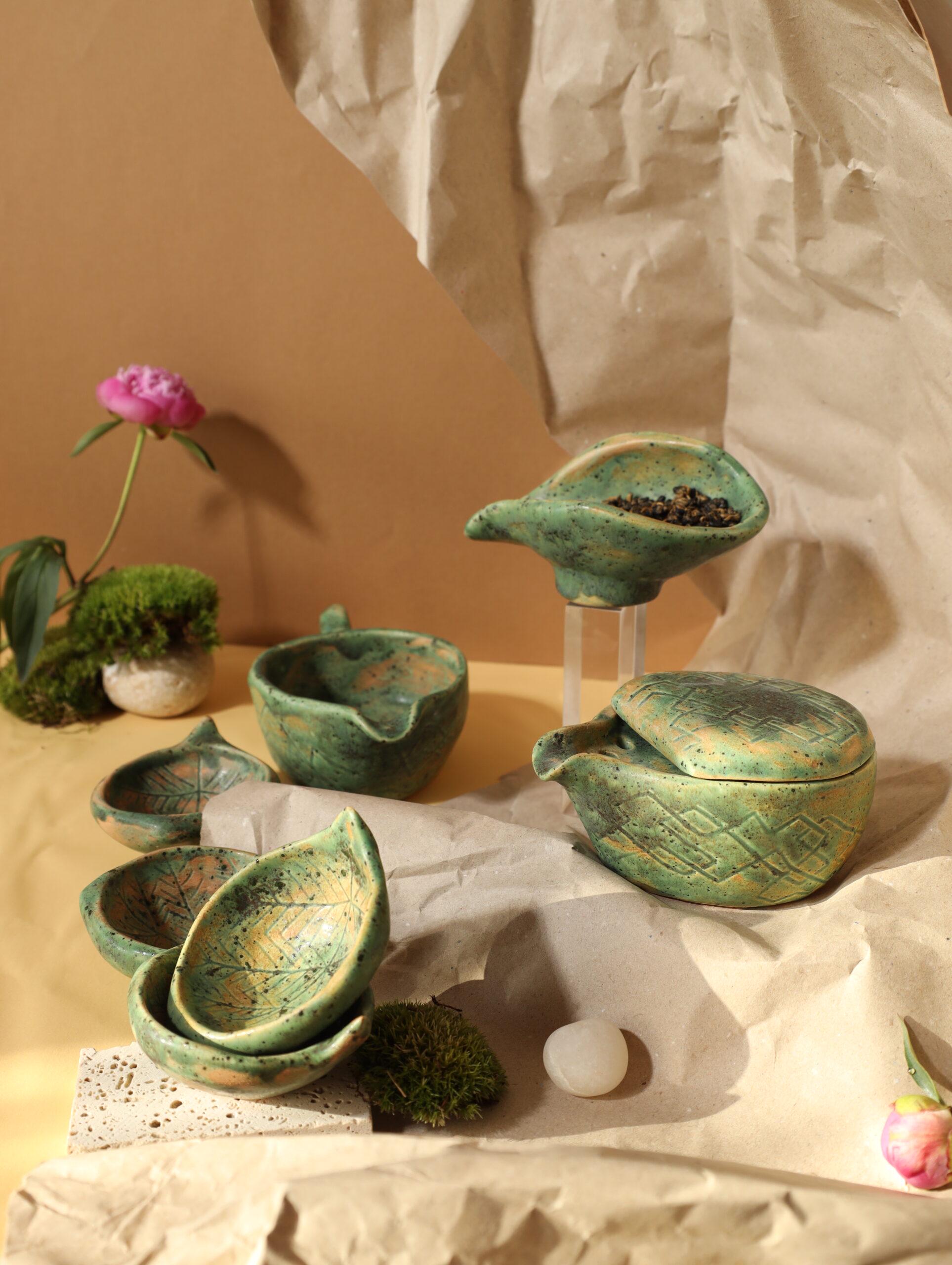 Набор для чайной церемонии Эльфийский полный ручной работы (TS-08) - фото 7 Набор для чайной церемонии Эльфийский полный ручной работы (TS-08) - фото 7