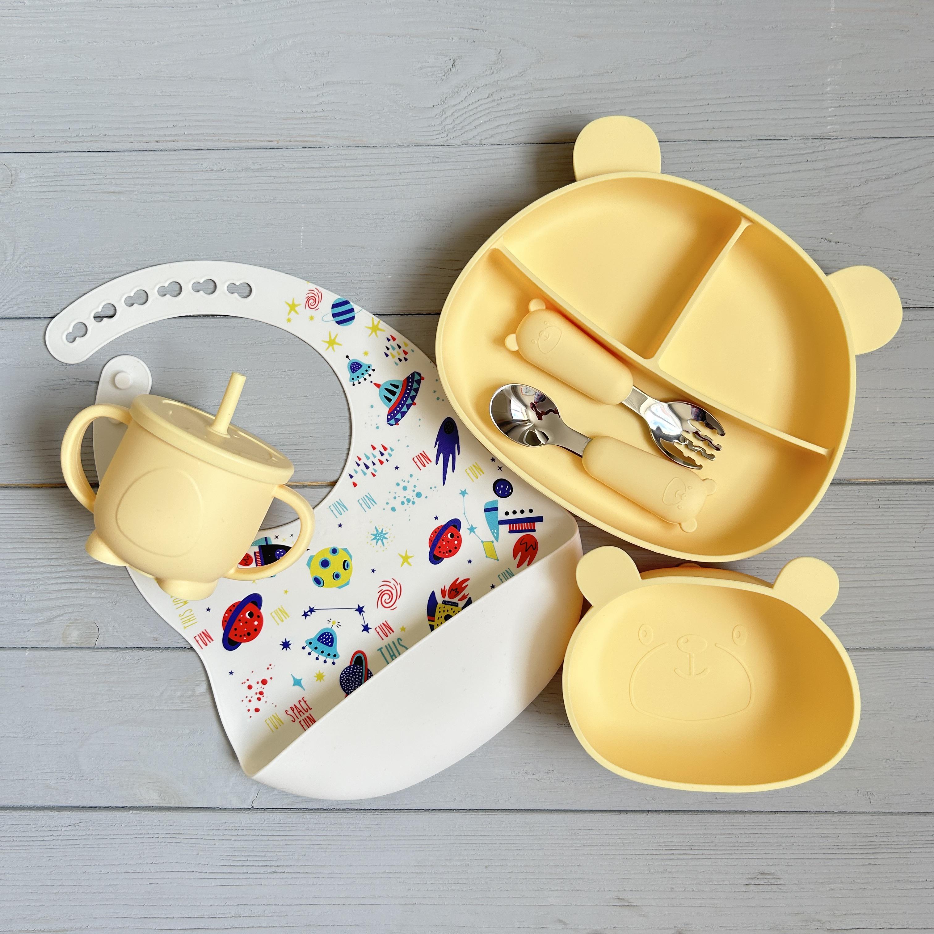 Детская посуда силиконовая Мишка BPR img_e9186 Y11 Желтый (65507) - фото 1 Детская посуда силиконовая Мишка BPR img_e9186 Y11 Желтый (65507) - фото 1