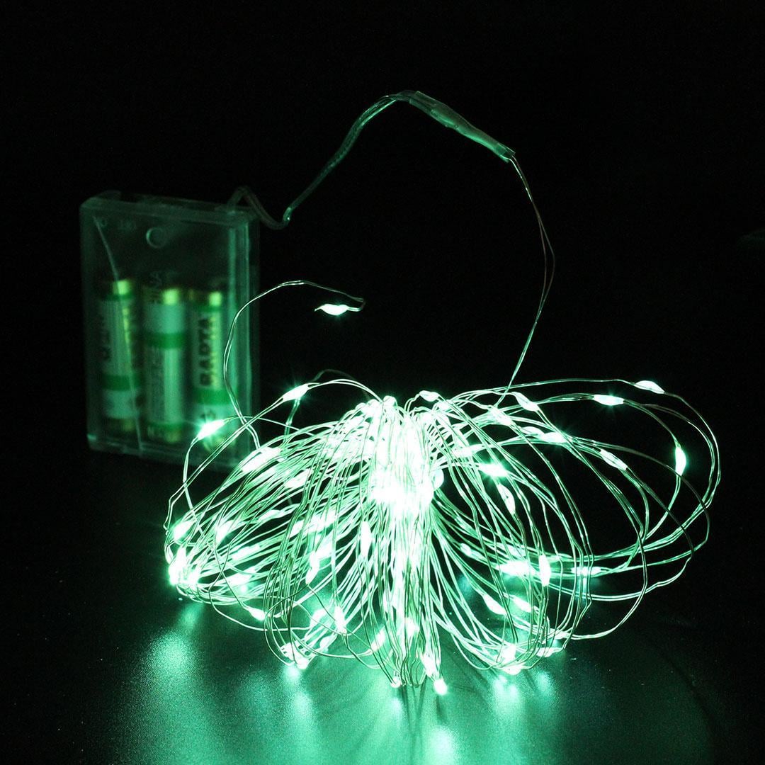 Гирлянда линейная Xmas 200 Led Copper Battery box Зеленый (1634105097)