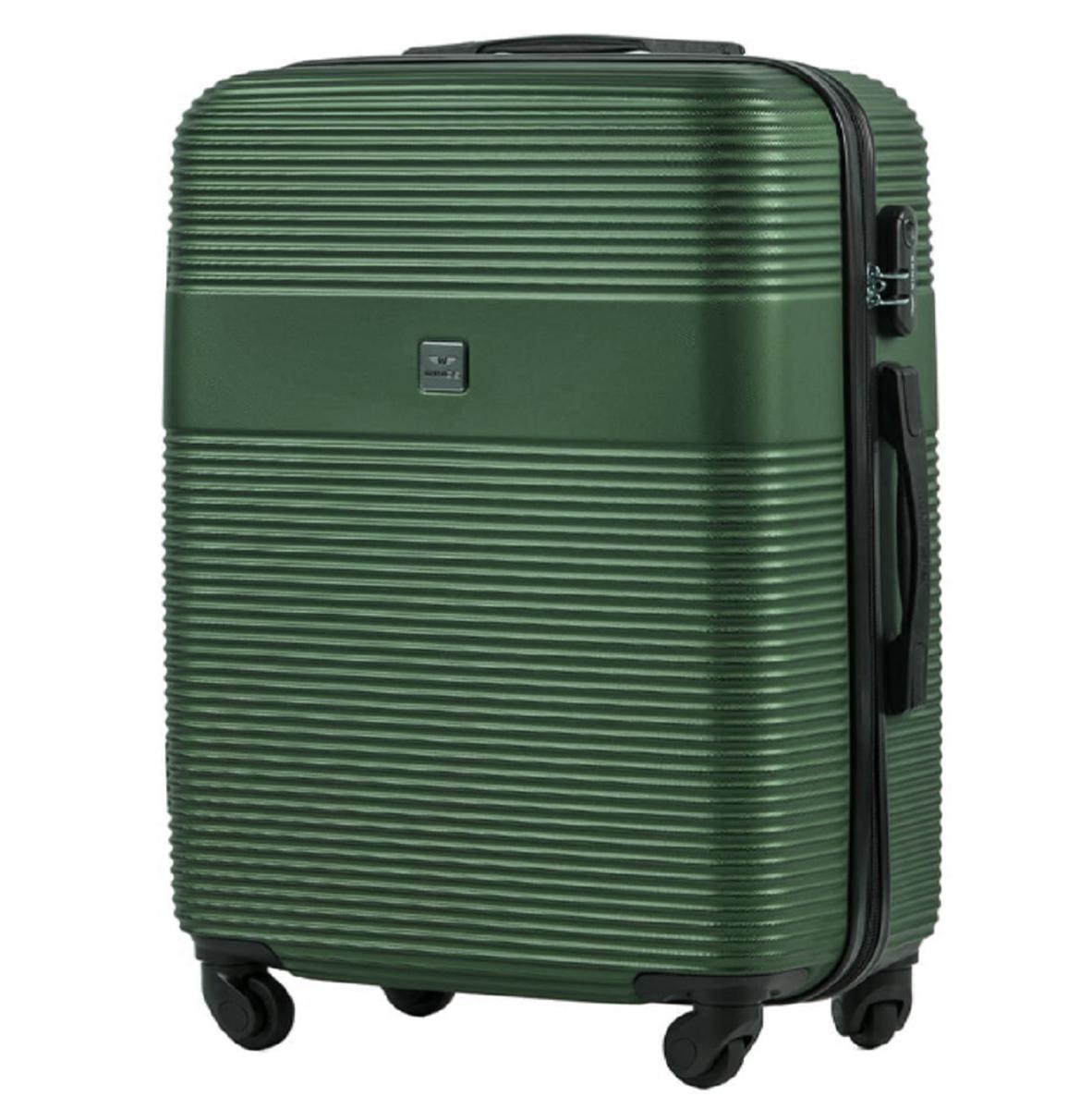 Чемодан Wings 5398 маленький пластиковый Темно-зеленый (Wp00591)
