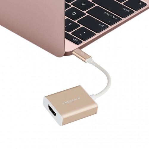 Кабель-переходник Momax Elite Link USB-C to HDMI, Gold - фото 2