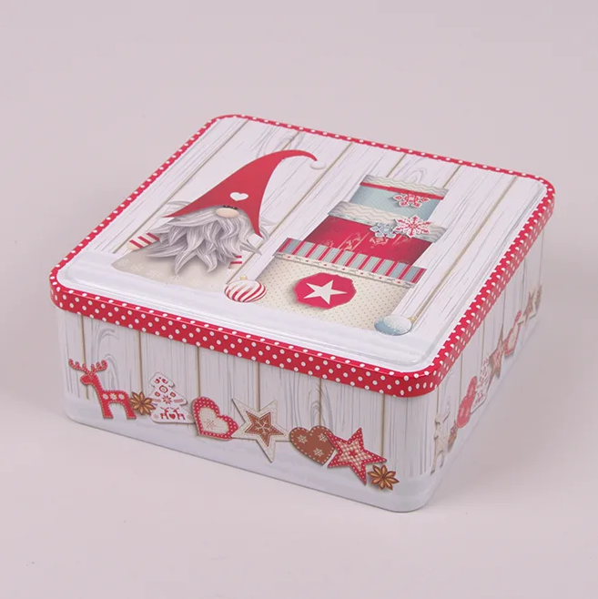 Коробка металлическая новогодняя Flora Гном 45052 - фото 1