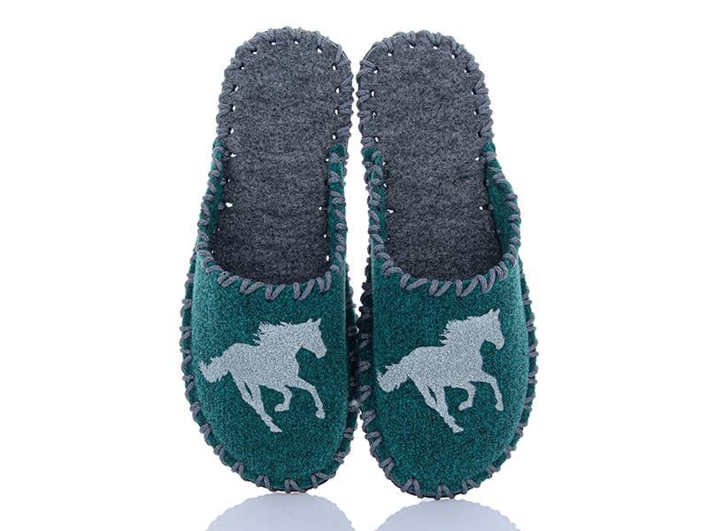 Тапочки фетровые мужские VENDS 346 р. 40-41 Зеленый