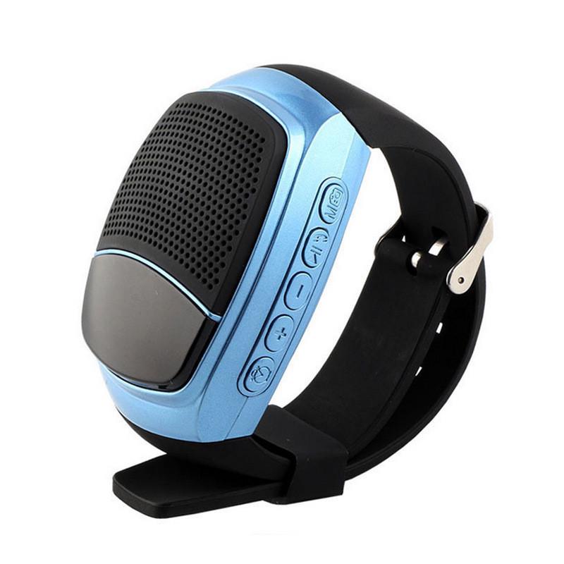 Беспроводная Bluetooth колонка SUNROZ B90 в виде часов LCD Синий (SUN0419)