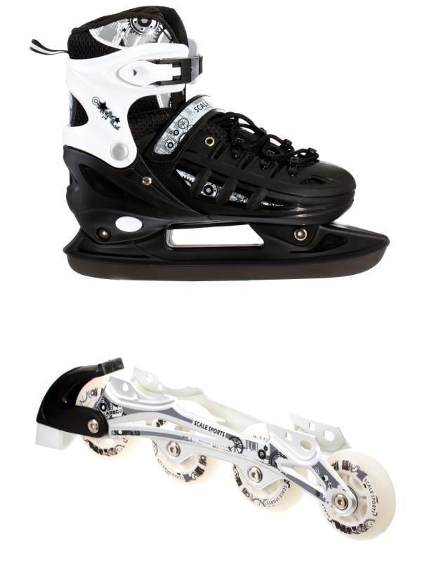 Роликовые коньки Scale Sport 2в1 р. 29-33 Black (1564908596-S) - фото 1 Роликовые коньки Scale Sport 2в1 р. 29-33 Black (1564908596-S) - фото 1