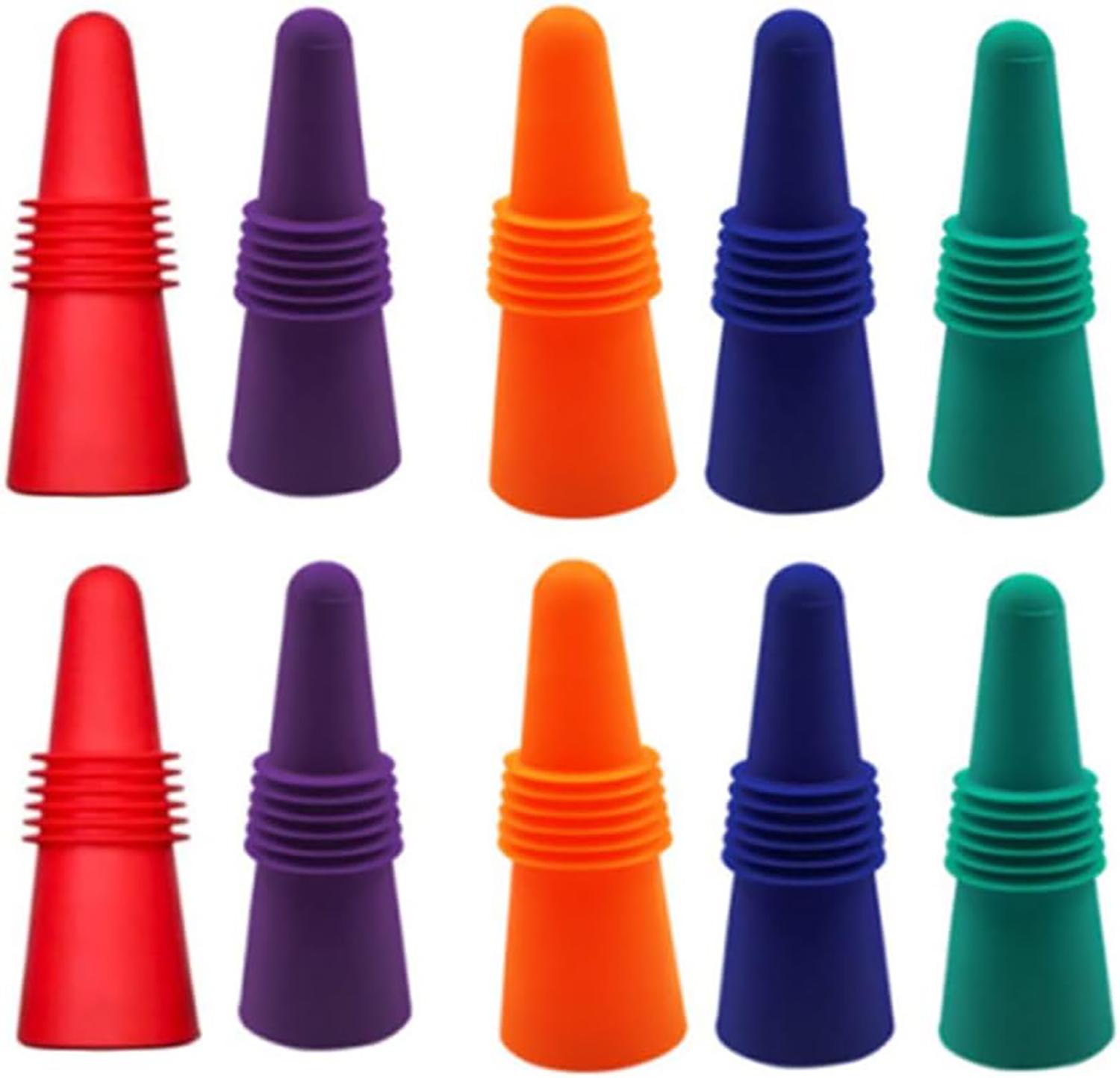 Комплект пробок для бутылок вина и шампанского многократные силиконовые 6 см 2 шт. (24099405) - фото 2