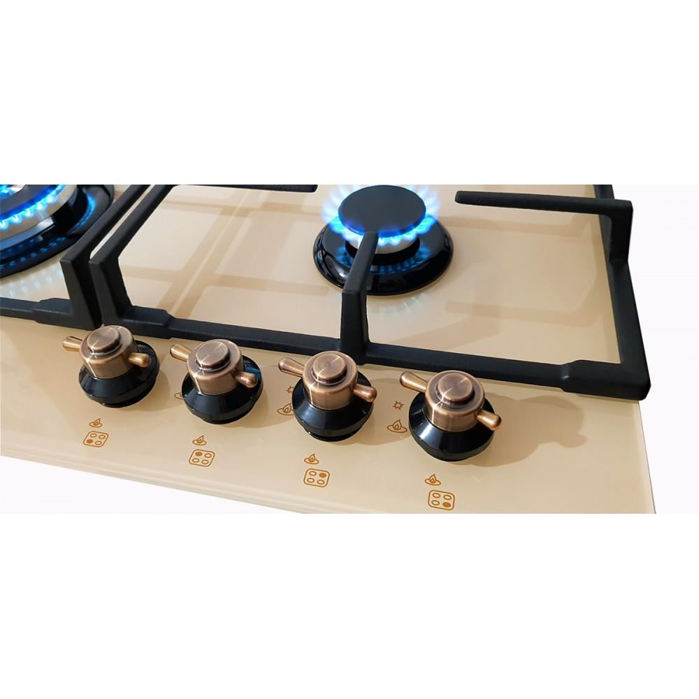 Комплект вбудовуваної техніки Luxor Qualitat BG Kup Газова поверхня Luxor RG 740 BG Kup з каменем для піци (30284418) - фото 11 Комплект вбудовуваної техніки Luxor Qualitat BG Kup Газова поверхня Luxor RG 740 BG Kup з каменем для піци (30284418) - фото 11