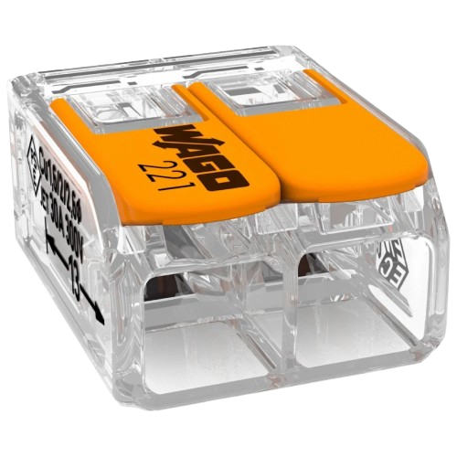 Клемма WAGO COMPACT 221-612 2 провода 0,5-6 мм² 41А 450V (29425053)