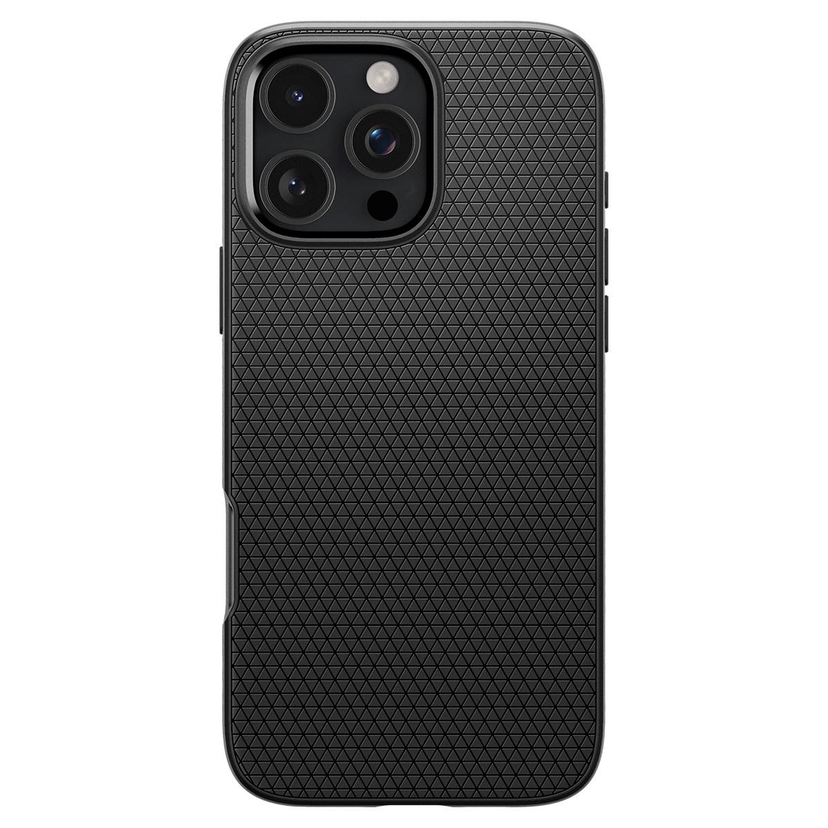 Чехол для телефона Spigen Liquid Air для Apple iPhone 16 Pro Max Черный матовый (ACS07988)
