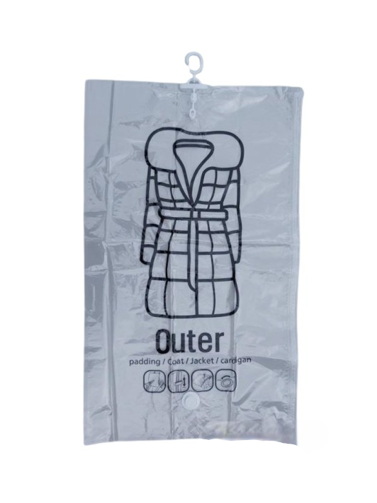 Пакет вакуумный Stenson R26101-S для хранения одежды с вешалкой 67x90 см (598344)
