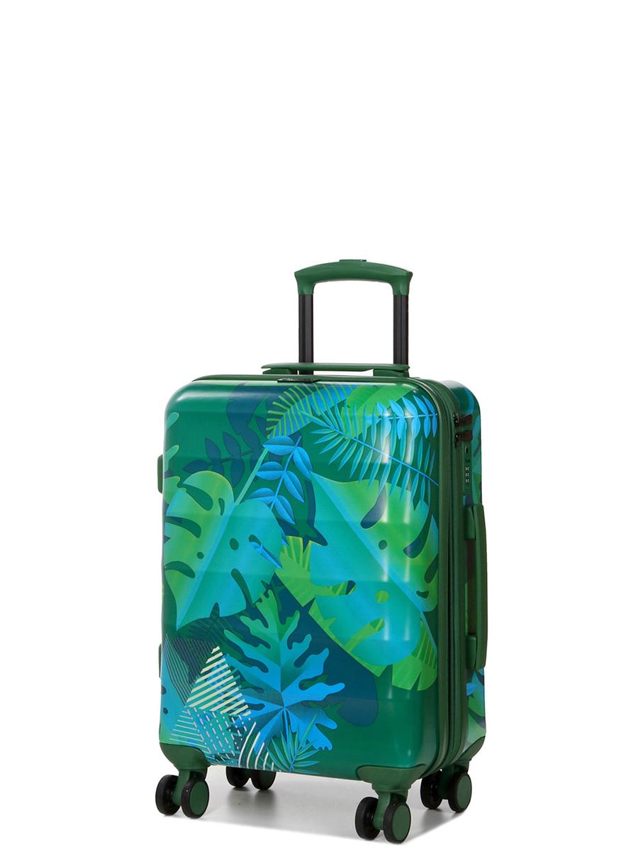 Чемодан малый под ручную кладь Airtex 970 43 л 55x39,5x23,5 см Зеленый