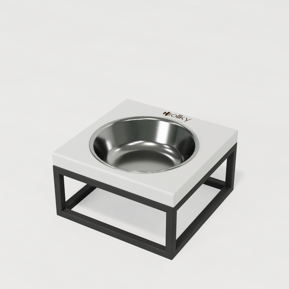 Миска на підставці для котів і маленьких собак Hollky Base Solo S 0,45 л (S-18187-GRWH) - фото 9