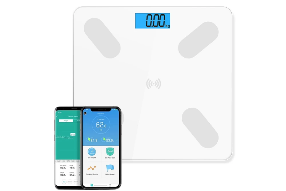 Ваги-смарт Smart Scale Bluetooth A1 фітнес підлогові 180 кг White (374594) - фото 4