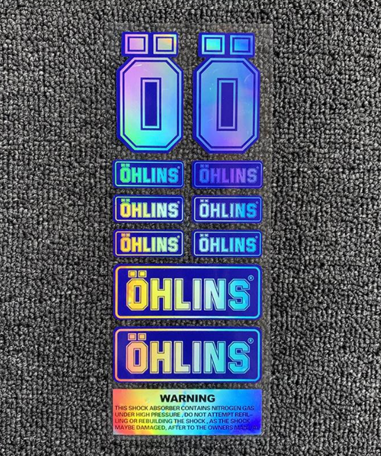 Наклейки голографические Ohlins 1 лист (2854183561)