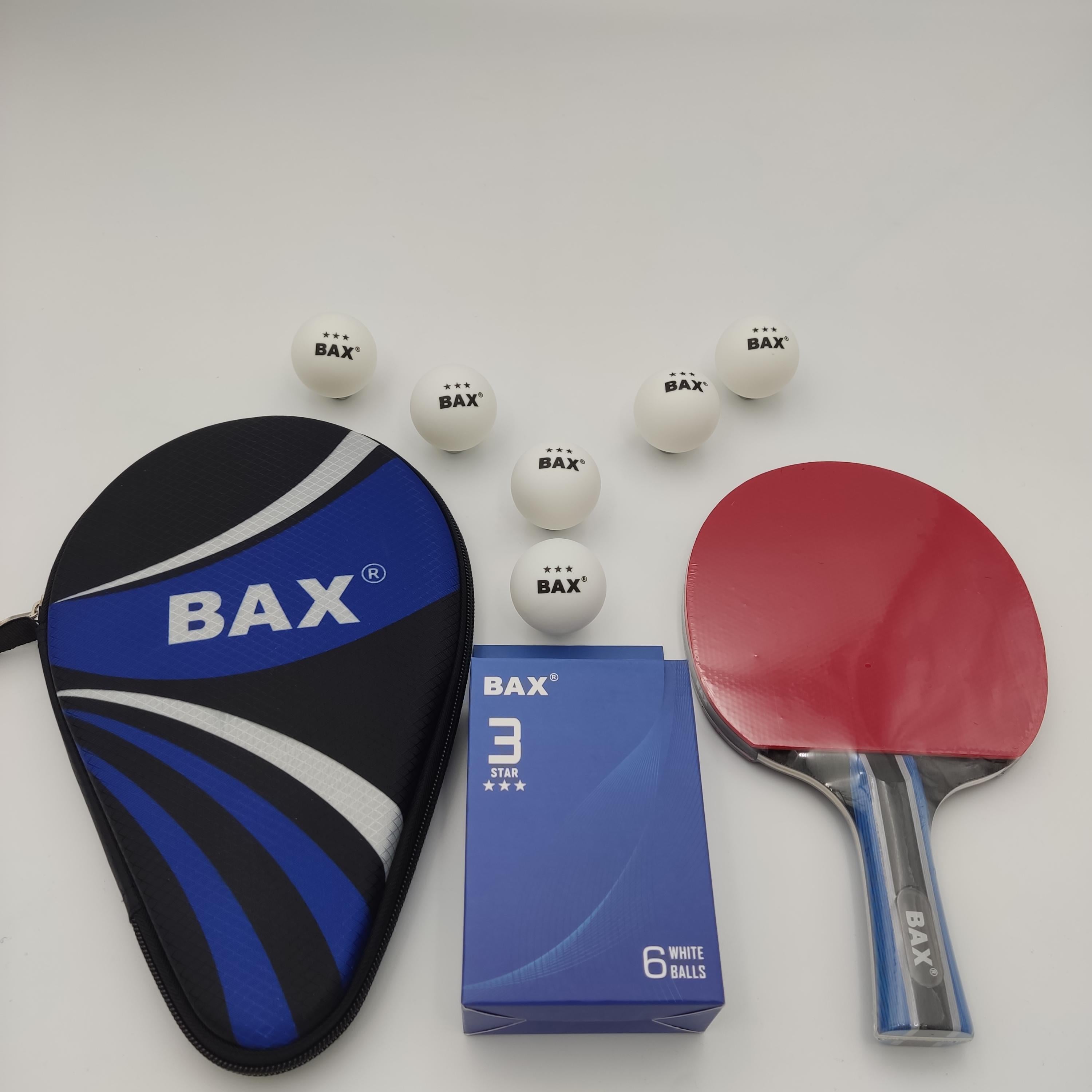 Ракетка для настільного тенісу Bax у чохлі та м'ячиками 3 шт. (151311+151309)