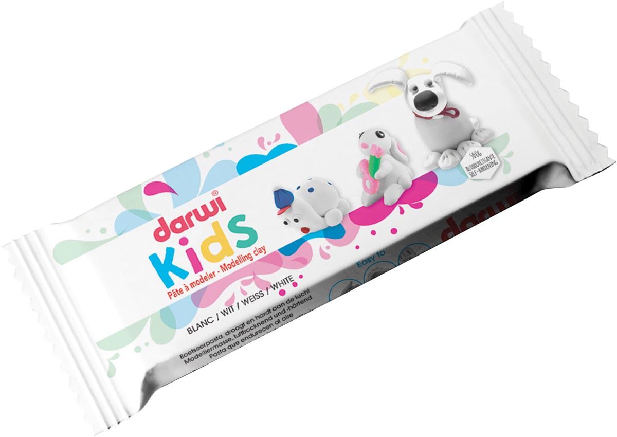 Полимерная самозастывающая глина Darwi KIDS, 500 г., Белая, (DR-DA0850500000)