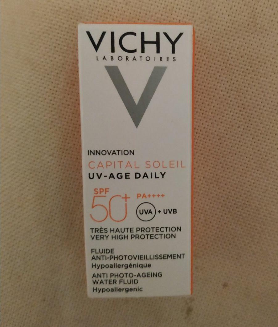 Крем солнцезащитный антивозрастной Vichy Capital Soleil SPF 50 против морщин и пигментации для лица и глаз (2213504850)