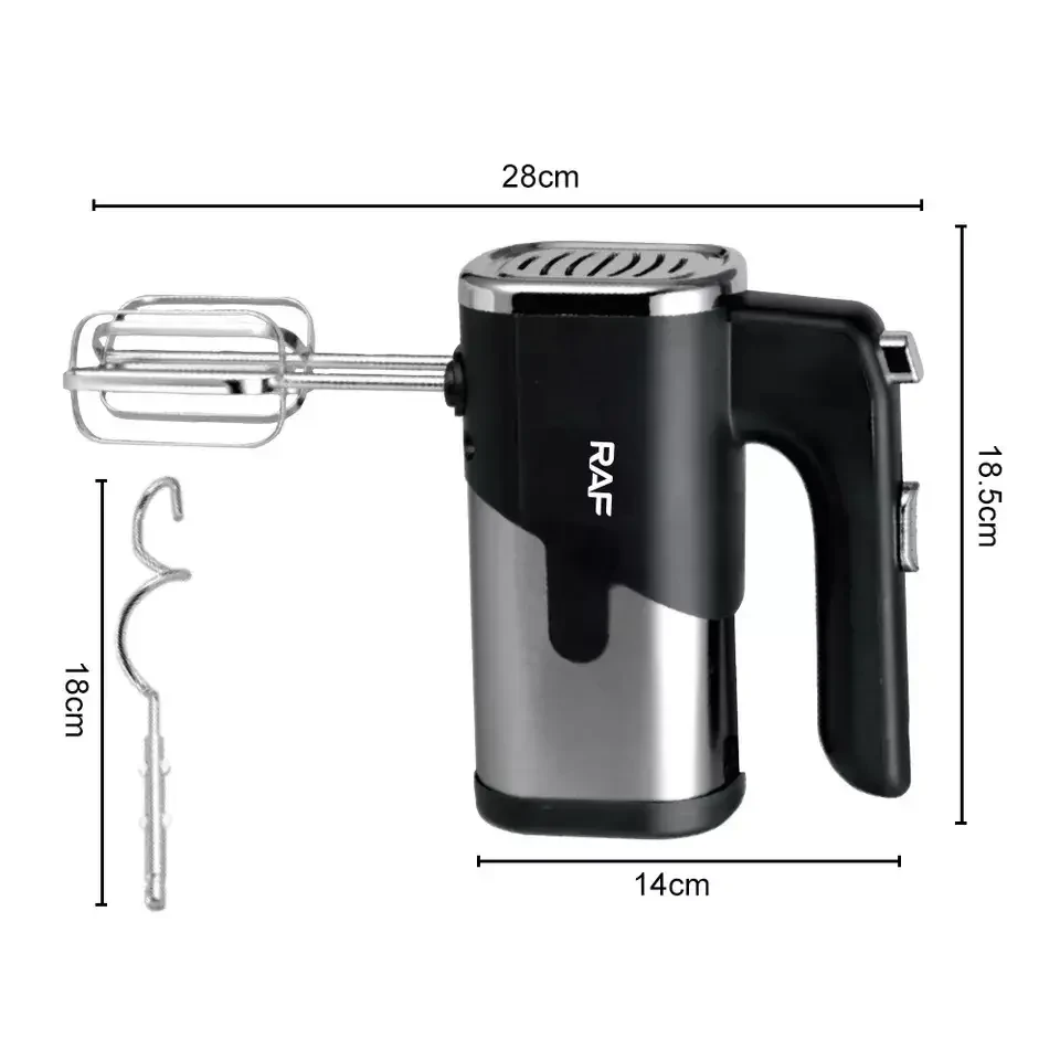 Міксер кухонний RAF R.6630 ручний 300 Вт 5 режимів швидкості (9860) - фото 2