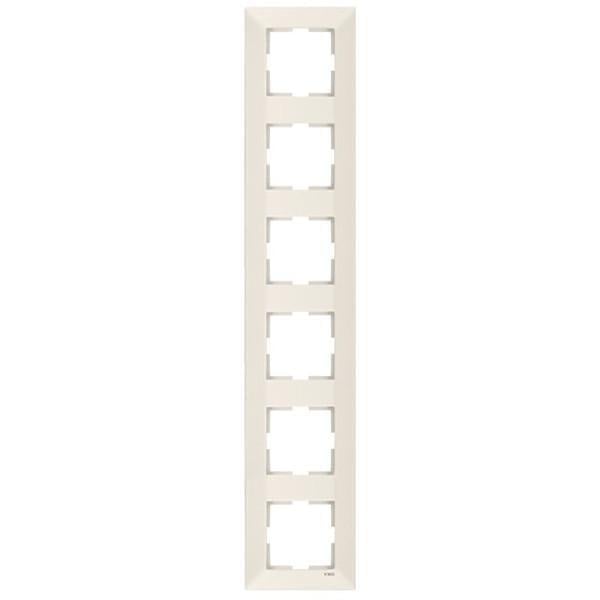Рамка шестимісна вертикальна Viko Meridian Кремовий (00000012525)