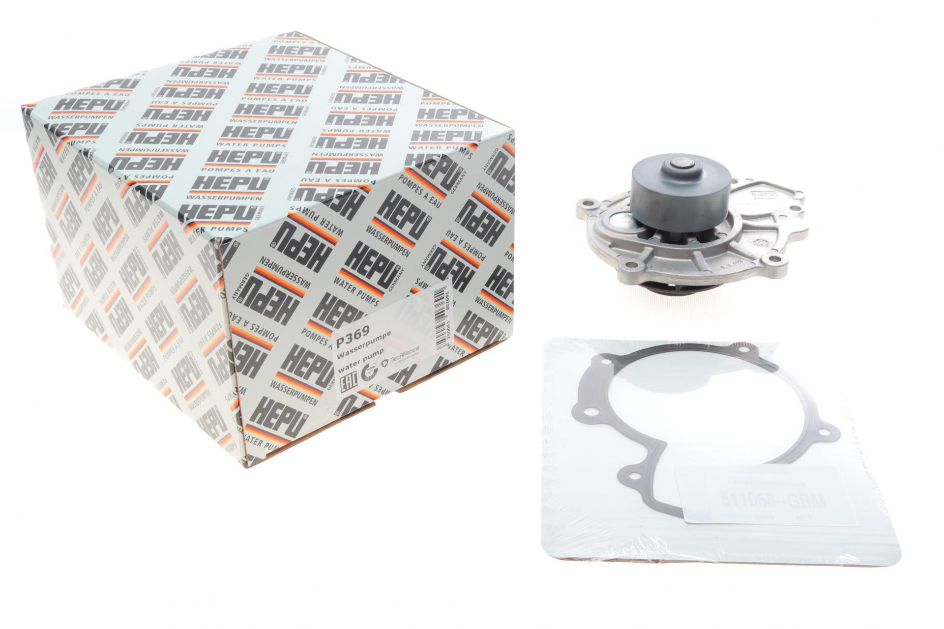 Помпа води Hepu Chevrolet Lacetti/Nubira/Captiva 2.0D 07-/Cruze 2.0CDI 09- (P369)