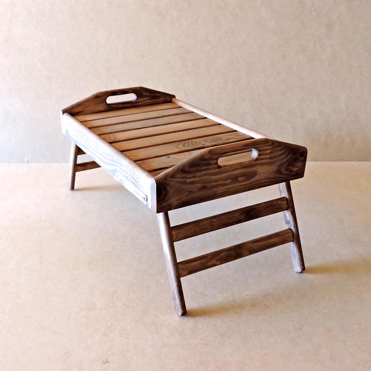 Столик-піднос для сніданку з дерева Аляска Капучино (СТП-001709) - фото 6