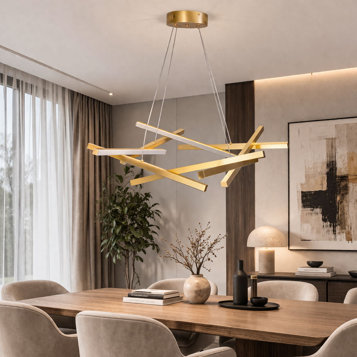 Люстра Gold Structure LED 60W Белый свет (20345/8GD) Люстра Gold Structure LED 60W Белый свет (20345/8GD)