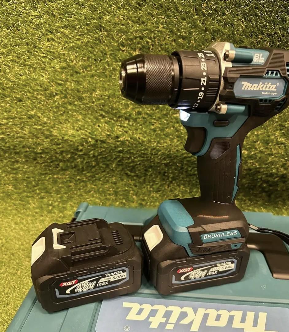 Шуруповерт ударний акумуляторний 48 В/150 Нм 2 батареї по 6 А·год Чорний (DTW485BL) - фото 2