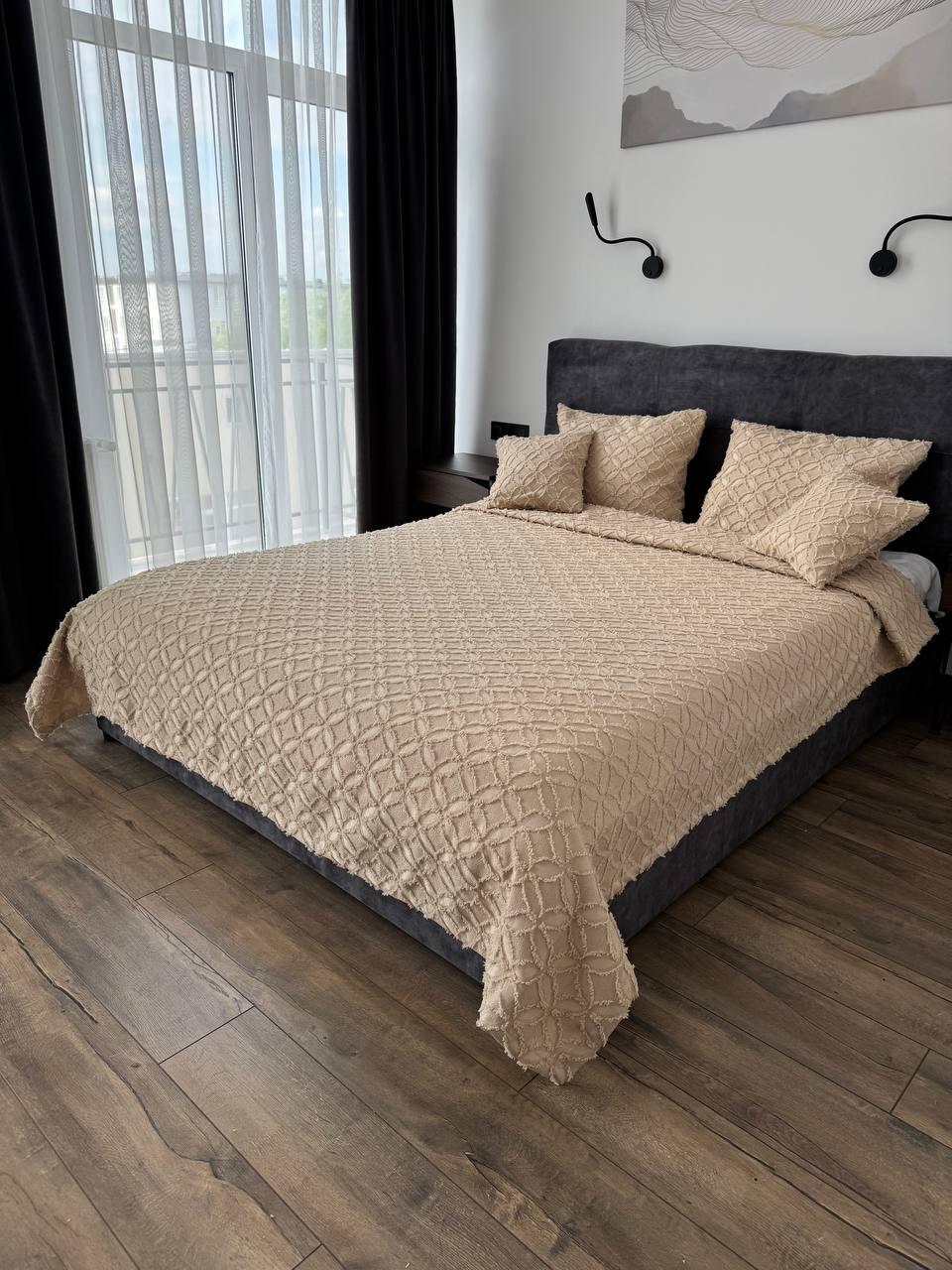 Покрывало Фрея 220x250 см Бежевый (21621-4-220x250cm) - фото 9