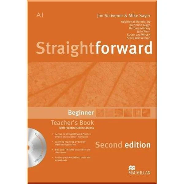 Книга для вчителя Straightforward Second Edition Beginner Teacher's Book with CD-ROM and Practice Online access