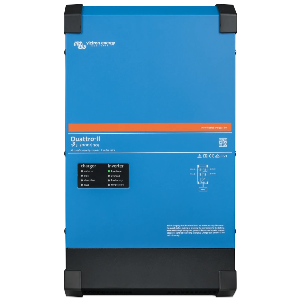 Инвертор Victron Energy Quattro-II 48/5000/70-50/50 комбинированный однофазный (23463203)