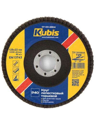 Круг пелюстковий Kubis Т29 P100 торцевий конічний 125х22 мм (07-00-2910)