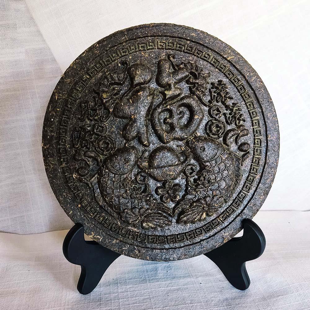 Декор чайный элитный в виде картины с подставкой Счастье