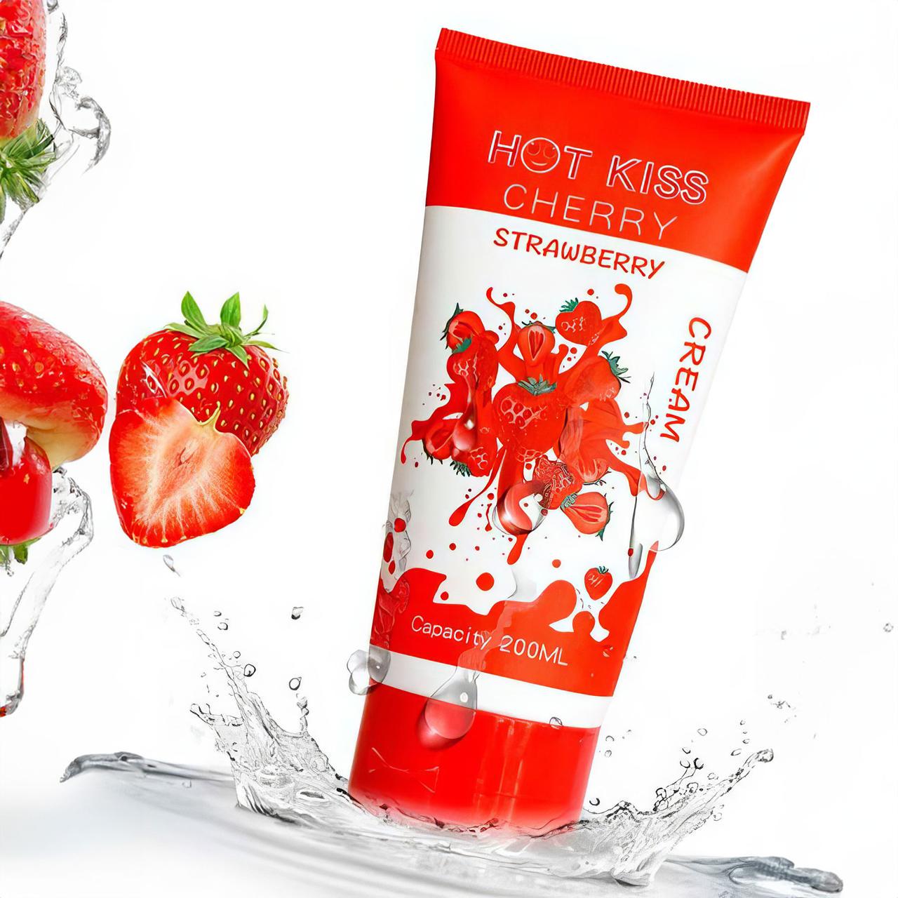 Гель-лубрикант увлажняющий Hot Kiss на водной основе со вкусом клубники 200 мл (K000504) - фото 2 Гель-лубрикант увлажняющий Hot Kiss на водной основе со вкусом клубники 200 мл (K000504) - фото 2