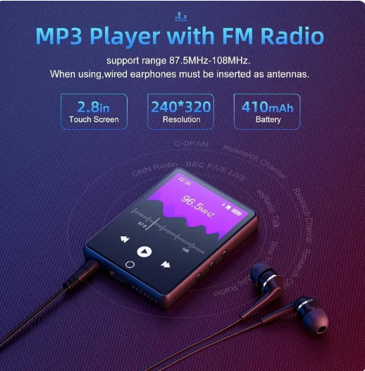 MP3/MP4 плеер сенсорный HiFi 32 GB память и Bluetooth (МП3Н32) - фото 6