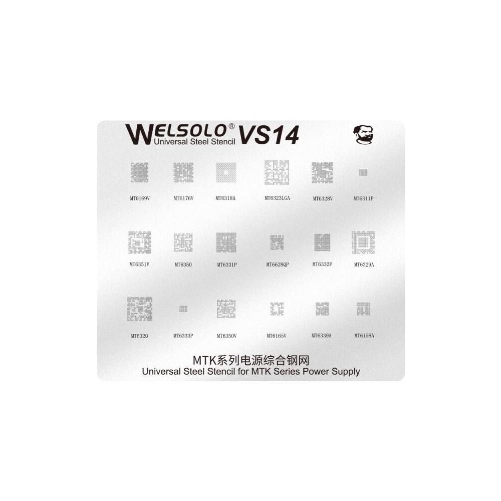 Трафарет BGA Mechanic VS14 універсальний для MTK MT6169V/MT6176V/MT6318A/MT6323LGA