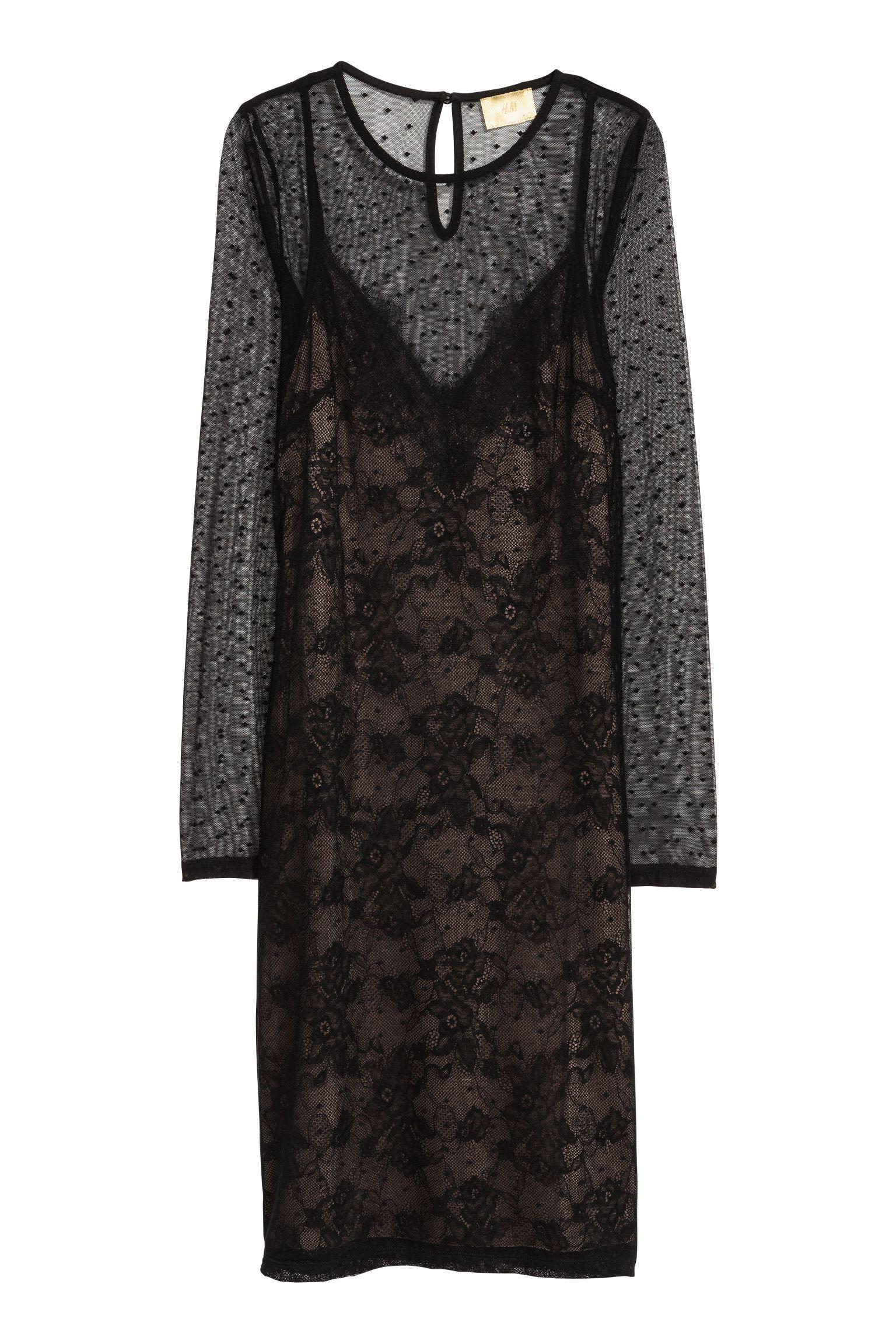 Платье H&M р. 40 Черный (911566544)