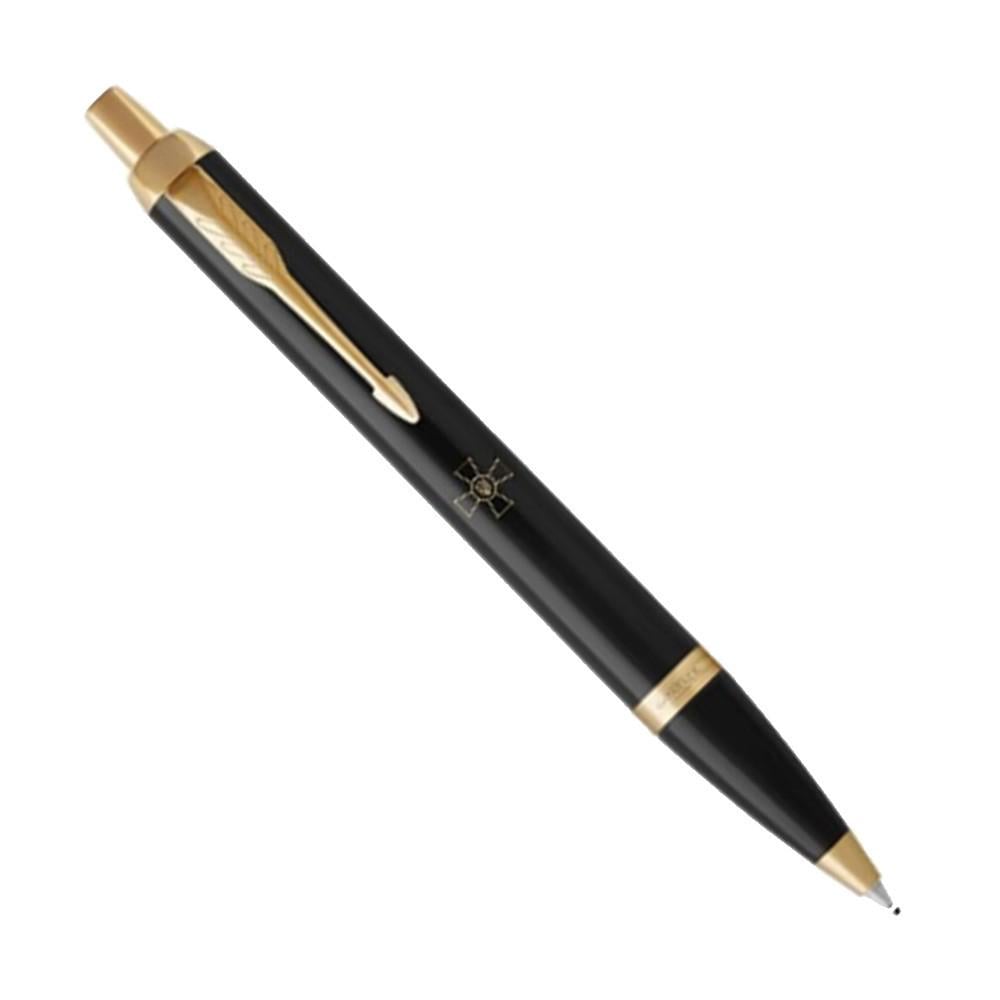 Шариковая ручка Parker IM 17 Black GT BP Эмблема ВСУ