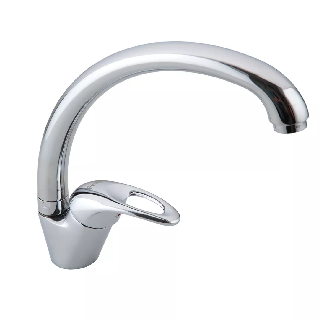 Змішувач кухонний Frap F4103 одноважільний довгий вилив латунь Хром (24582954) Змішувач кухонний Frap F4103 одноважільний довгий вилив латунь Хром (24582954)