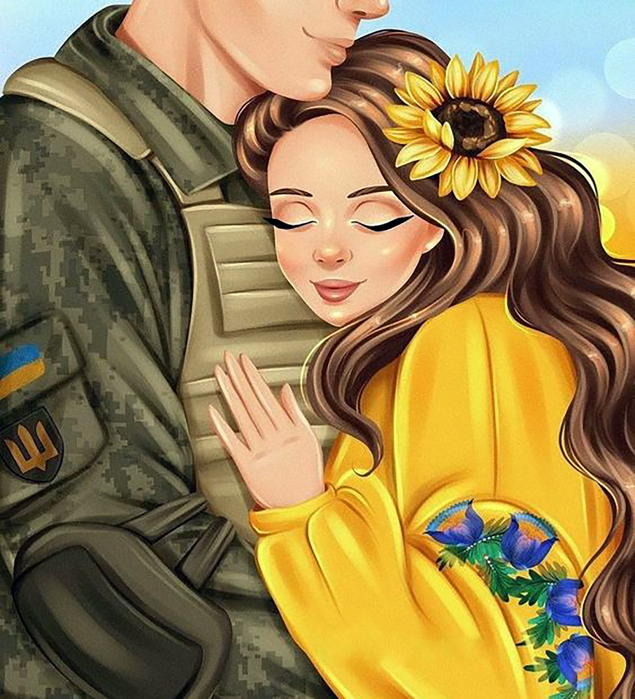 Алмазная мозаика Чарівний діамант ВСУ сохранит 55x50 см (КДИ-1420)
