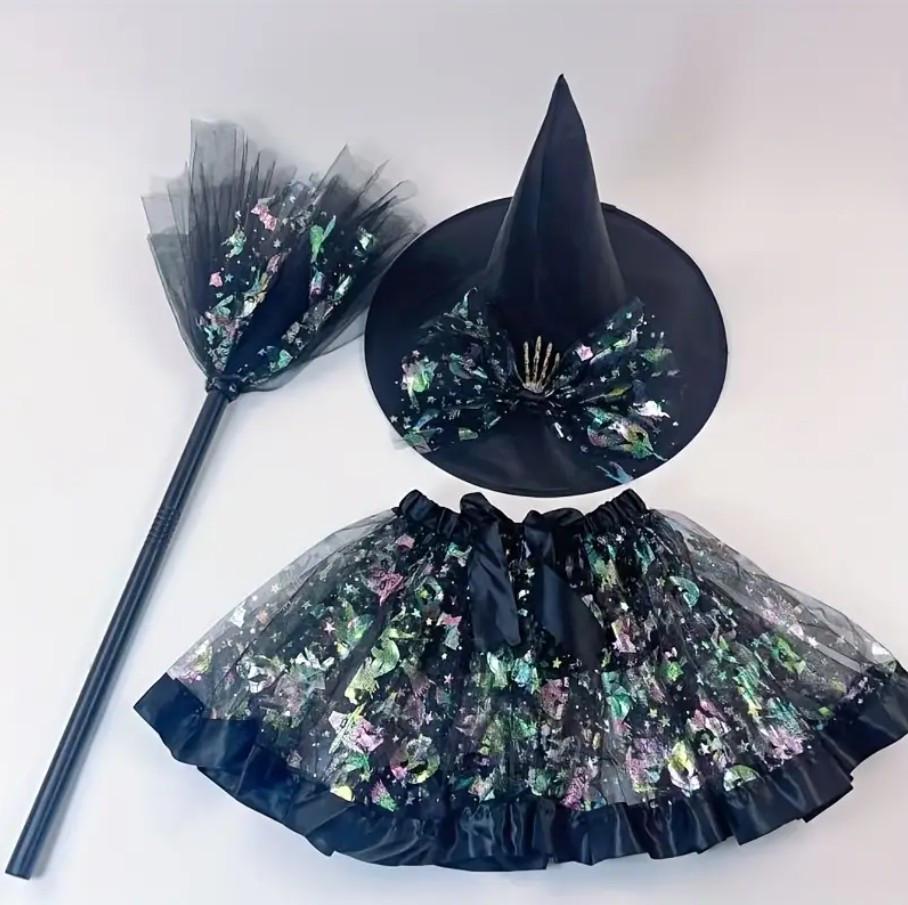 Карнавальний костюм Відьмочки з капелюхом і мітлою (2626827710)