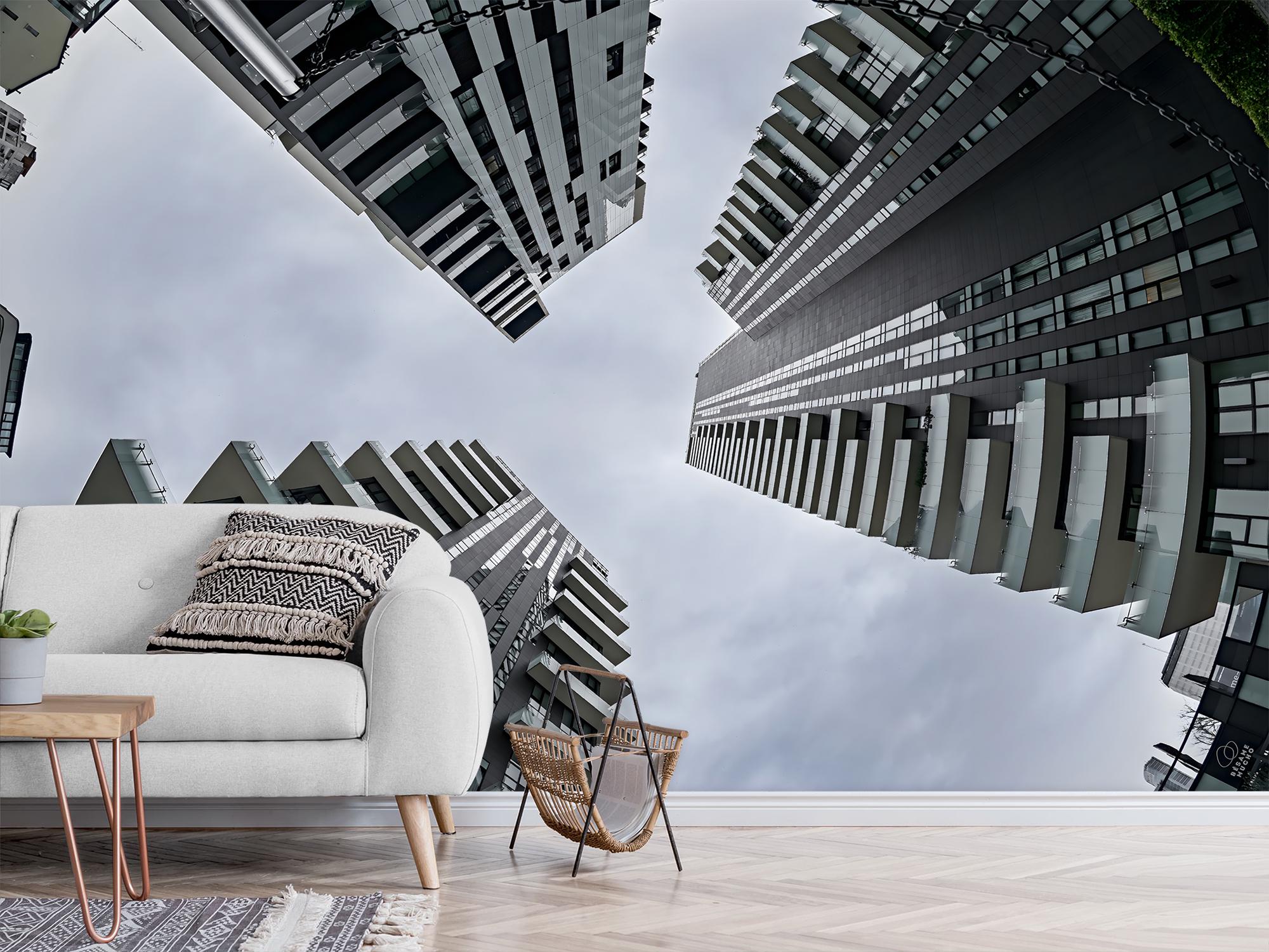 Фотообои флизелиновые Upstream Взгляд в небо среди небоскрёбов 315х210 см (SPF-165/5) - фото 5