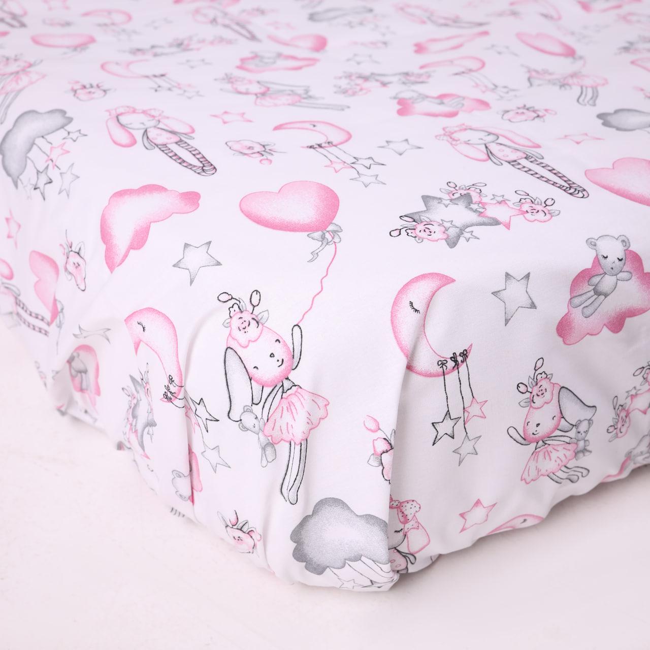 Простынь на резинке Girls dreams бязь 80х190х25 см (44445487)