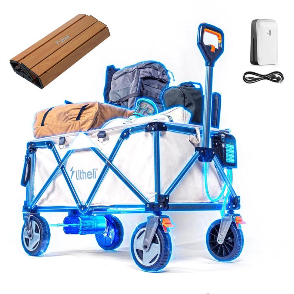 Туристическая столешница раскладная для тележки Litheli Rollable Desk 140i до 30 кг 86,5x55x2,5 см Brown (U00TT19-0U000) - фото 2 Туристическая столешница раскладная для тележки Litheli Rollable Desk 140i до 30 кг 86,5x55x2,5 см Brown (U00TT19-0U000) - фото 2